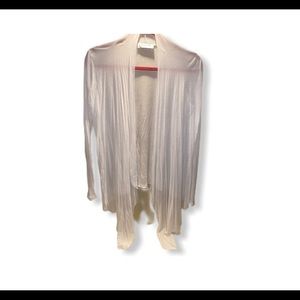 White thin cardigan